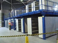 Warehouse Multi Level Mezzanine Racking System Commercial Shelving Red Or Blue Color