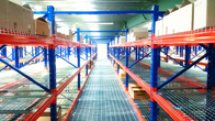 Structural Pallet Rack Mezzanine Systems Corrosion Protection Raised Storage Area